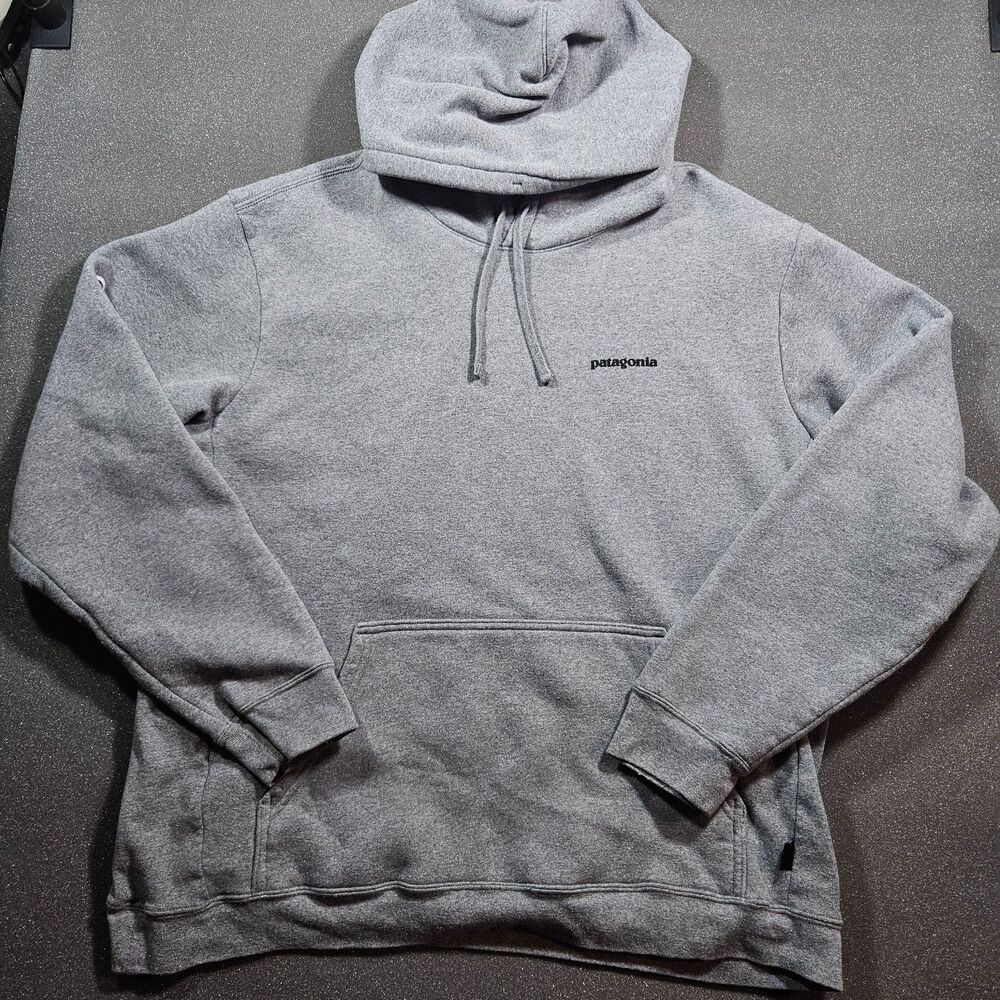 Patagonia P6 Uprisal Hoodie Men’s 3XL Gray Fleece Pullover Sweatshirt